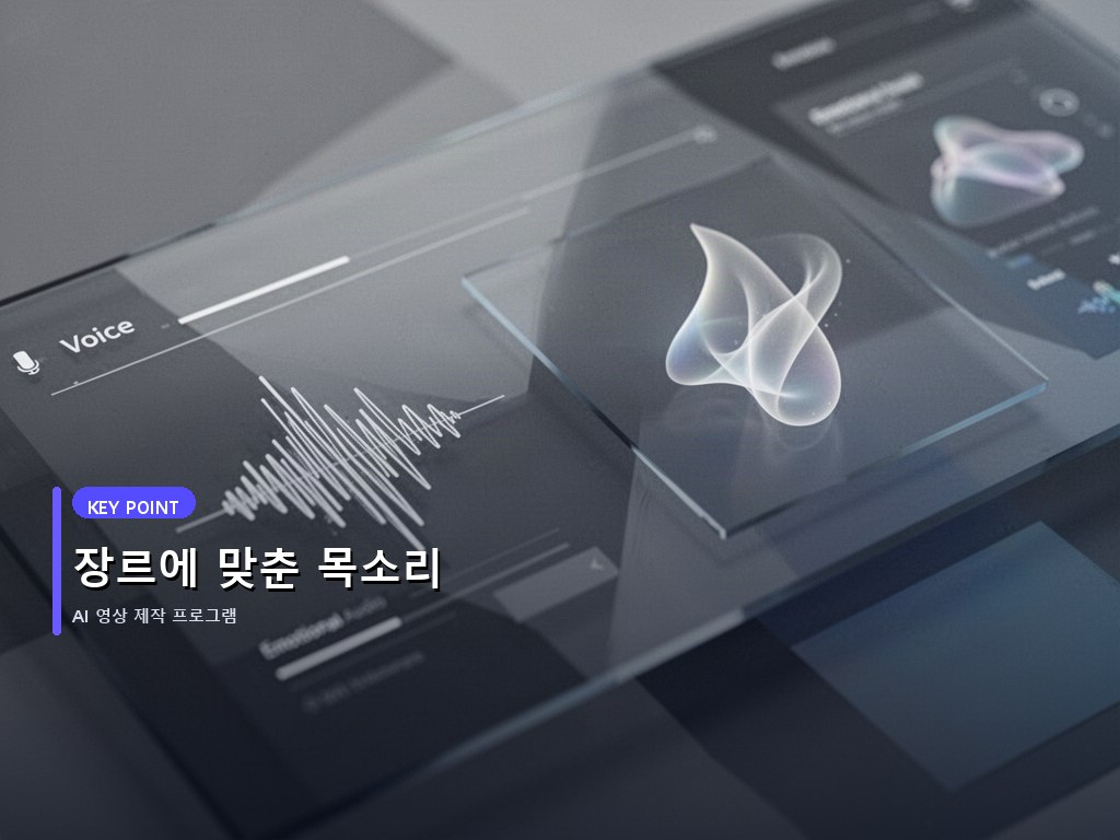 장르에 맞춘 목소리