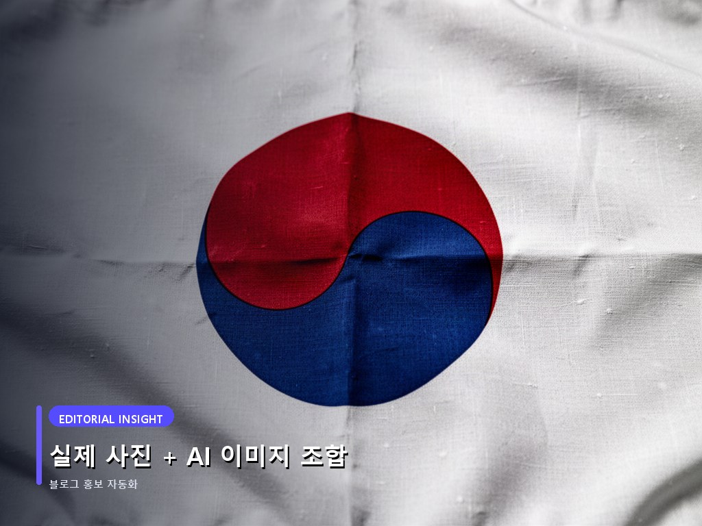 실제 사진 + AI 이미지 조합