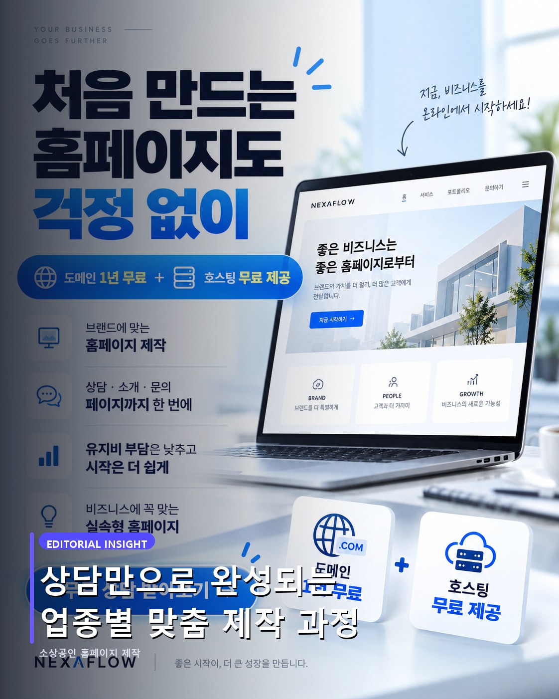 상담만으로 완성되는 업종별 맞춤 제작 과정