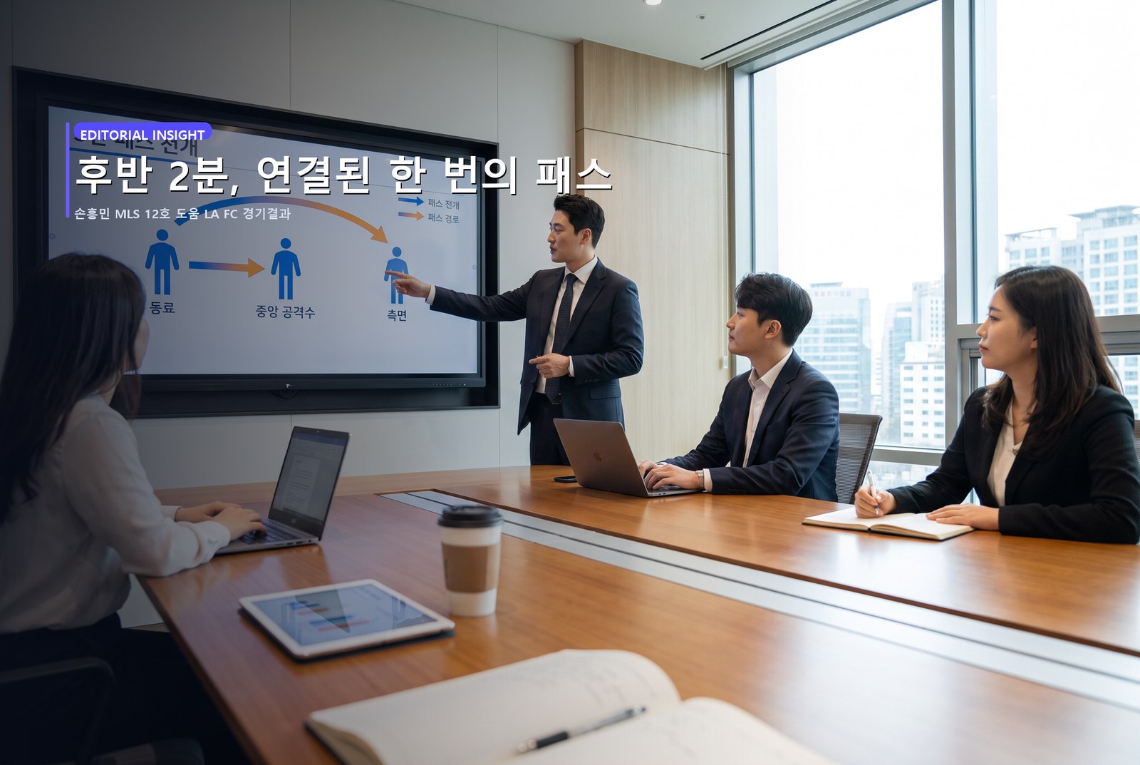 후반 2분, 연결된 한 번의 패스